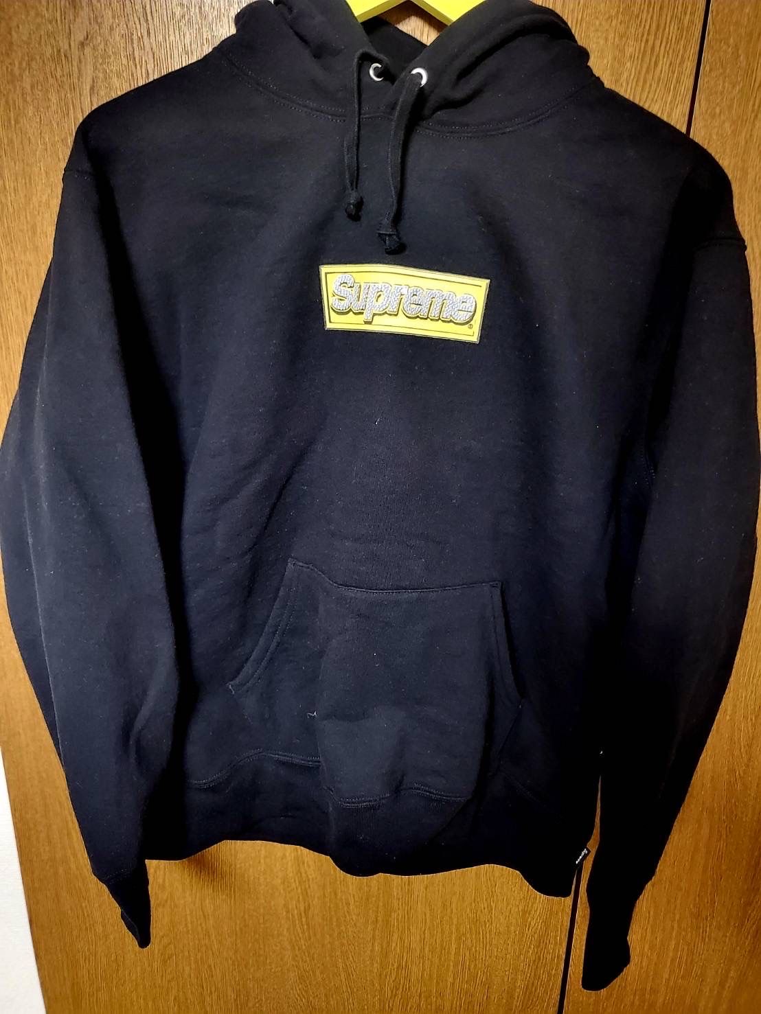 Supreme Bling Box Logo Hooded Sweatshirt "Black"