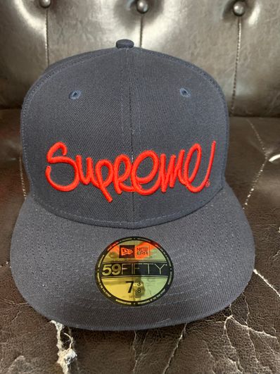 Supreme Handstyle New Era "Navy"