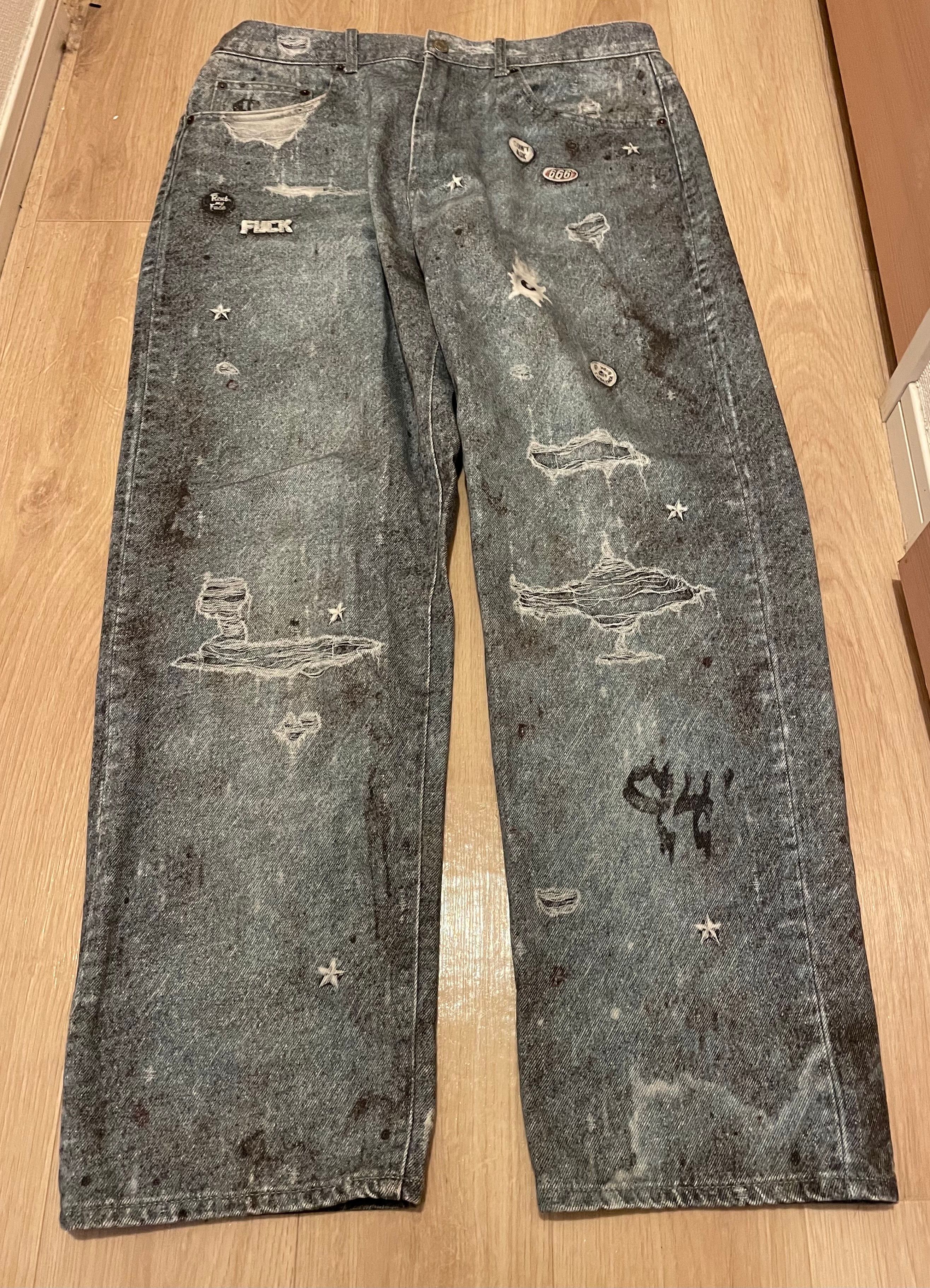Supreme HJR Trompe Loeil Loose Fit Jean "Blue"