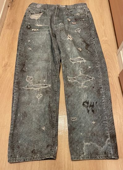 Supreme HJR Trompe Loeil Loose Fit Jean "Blue"