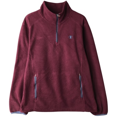 古着 チャンピオン Champion ハーフジップ フリースプルオーバー メンズM相当/eaa609798