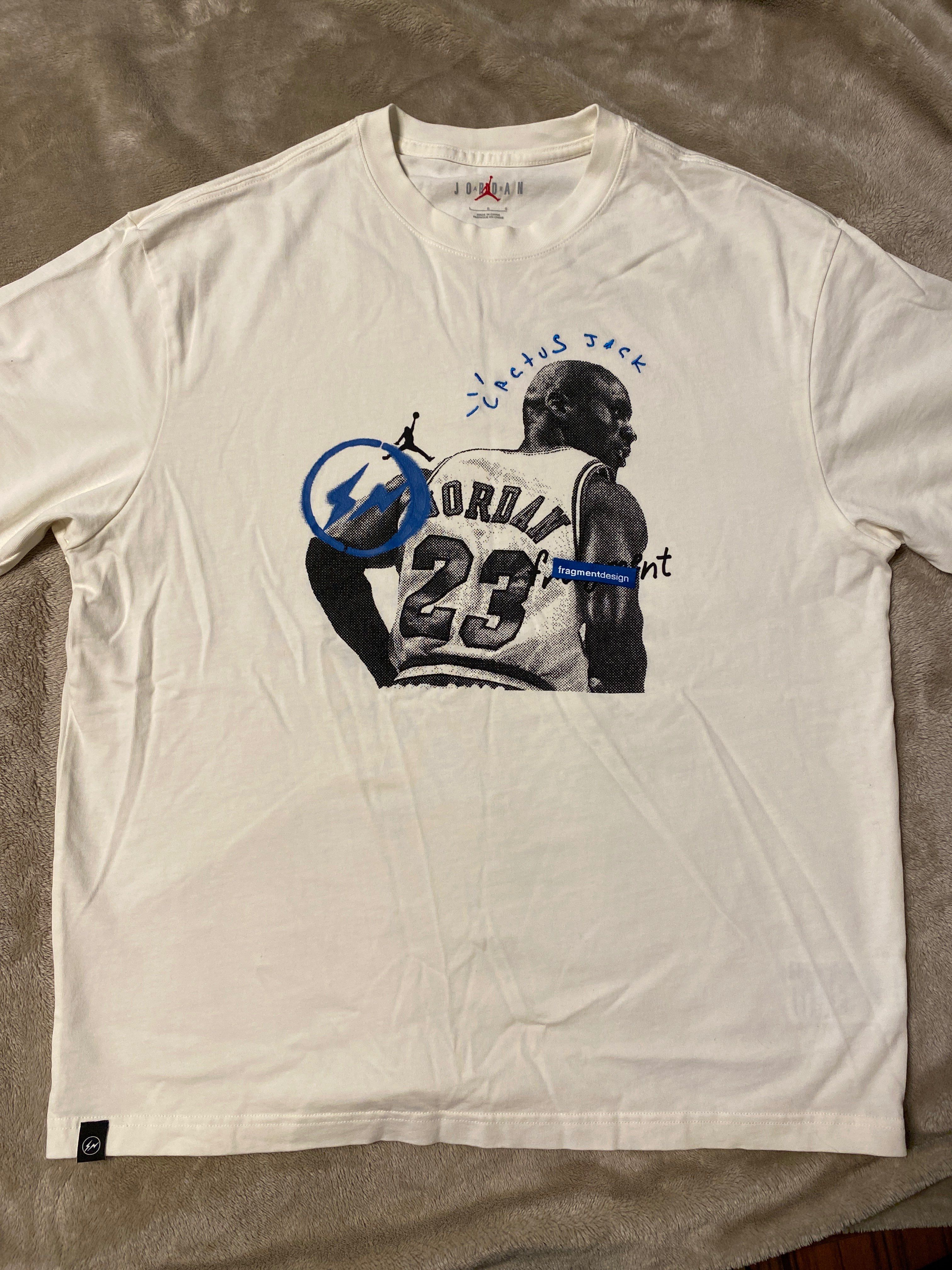 Air Jordan Travis Scott  Fragment Tee "White"