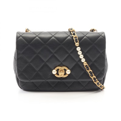 シャネル CHANEL マトラッセ ショルダーバッグ バッグ レザー レディース ブラック系 AS3001 【中古】