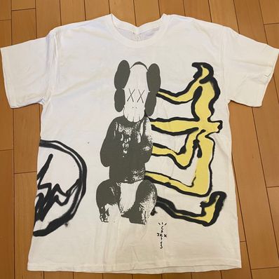 Travis Scott Cactus Jack x KAWS For Fragment Tee "White"