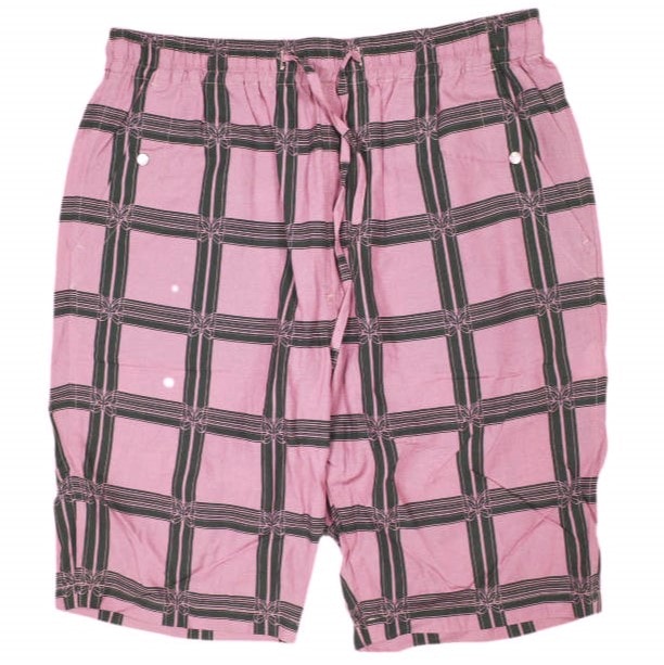 Needles ニードルス 日本製 String Cowboy Short - R/C Lawn Cloth パピヨンチェック ストリングカウボーイショーツ MR181 M Pink イージー ショートパンツ ボトムス g22875