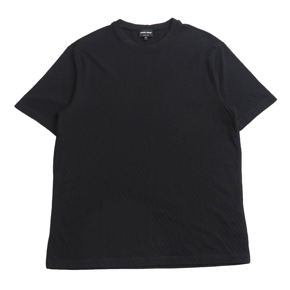 ■美品■GIORGIO ARMANI ジョルジオアルマーニ 半袖Ｔシャツ サイズ54 ニット ジャージー クルーネック ブランド古着【中古】20251226/RA6918