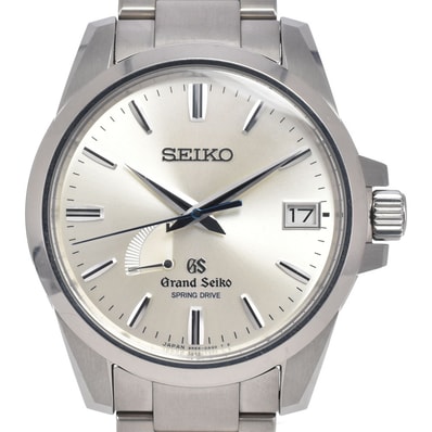 セイコー SEIKO 9R65-0BG0 グランドセイコー パワーリザーブ シルバー スプリングドライブ メンズ 良品 腕時計 I#150513
