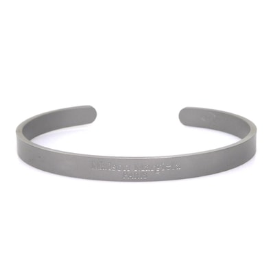 メゾンマルジェラ Maison Margiela バングル ブレスレット シルバー925 マットシルバー レディース【中古】 e62419a