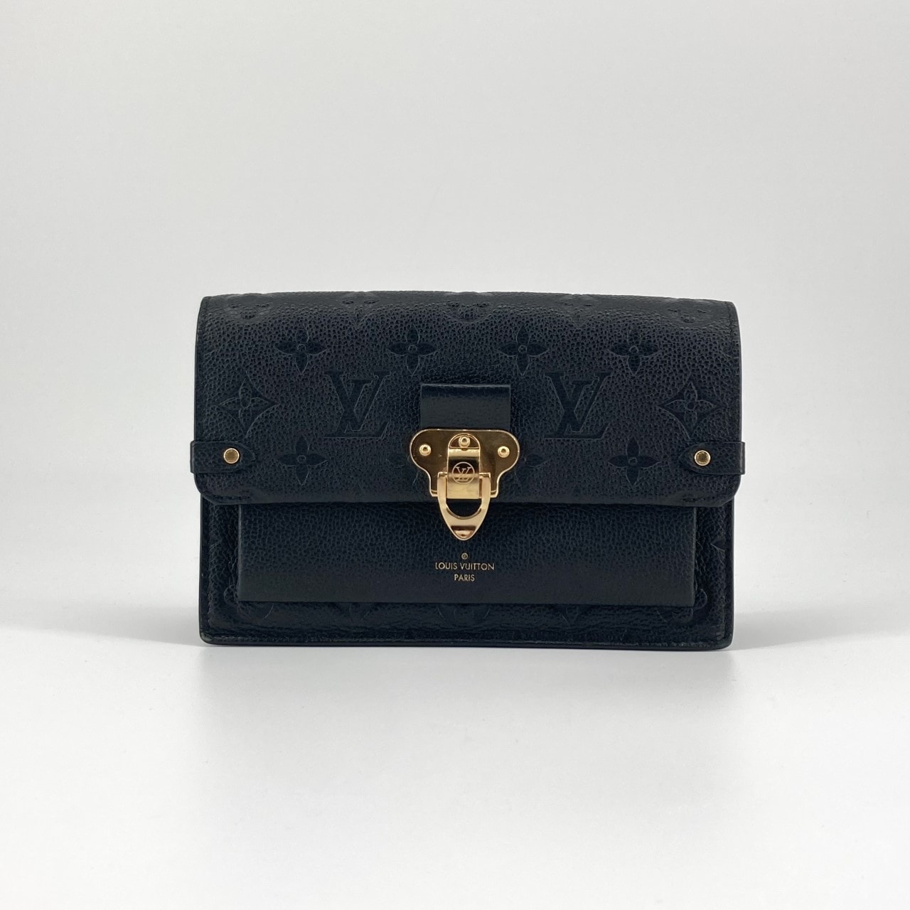 LOUIS VUITTON(ルイ・ヴィトン) ポルトフォイユ ヴァヴァン チェーン レザー 2WAY M67839 ショルダーバッグ ブラック×ゴールド