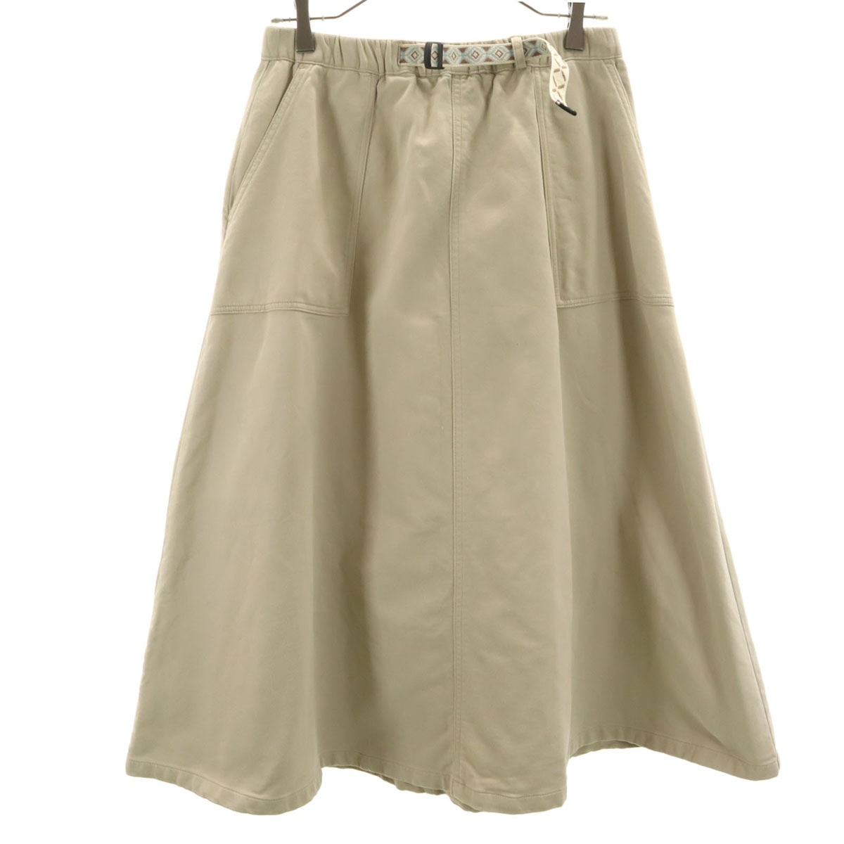 Columbia コロンビア ロング丈 シカゴアベニューオムニヒート フレアスカート S ベージュ アウトドア