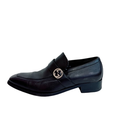 グッチ GUCCI その他靴 インターロッキングG ビジネスシューズ ブラック