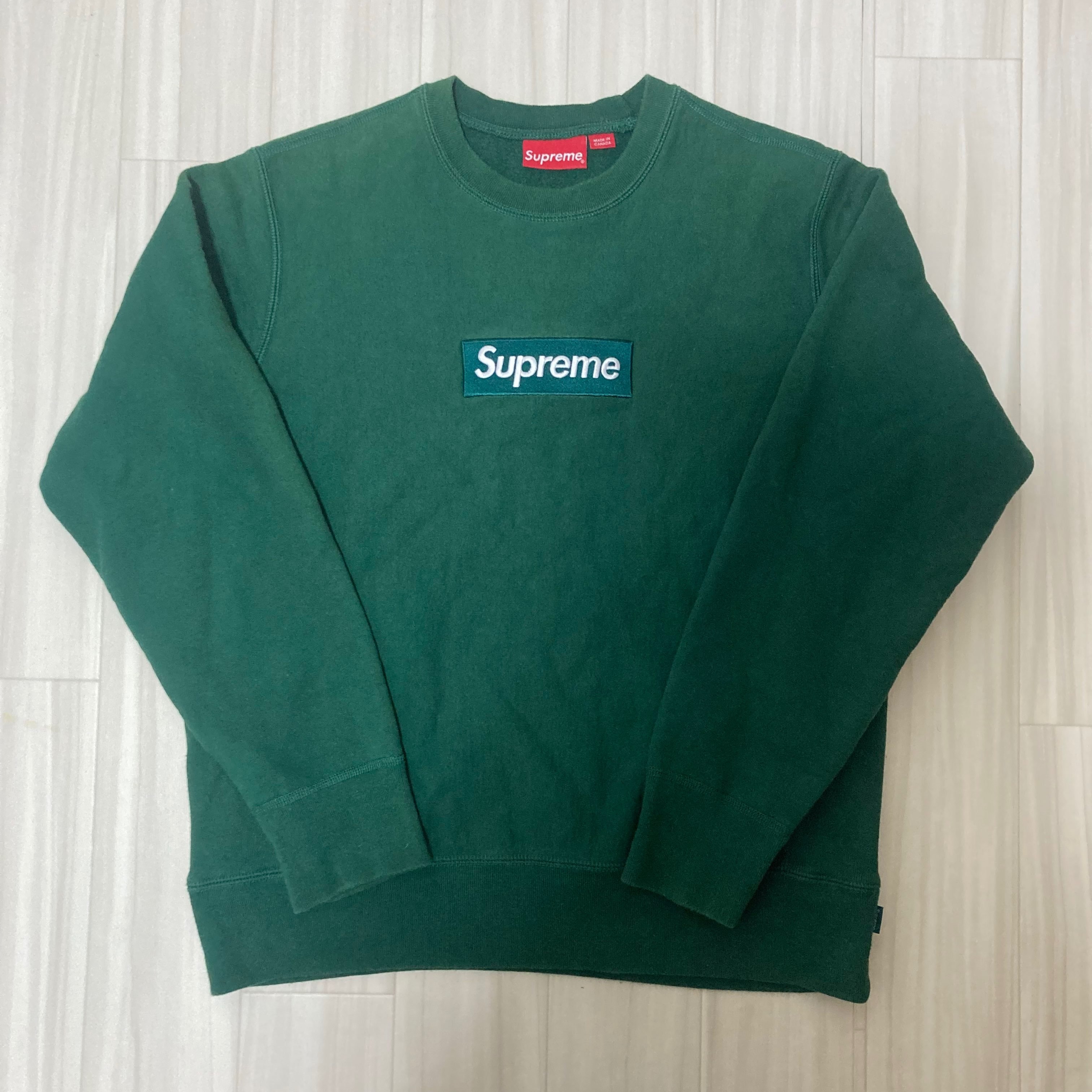Supreme Box Logo Crewneck Sweatshirt "Green" (18FW)