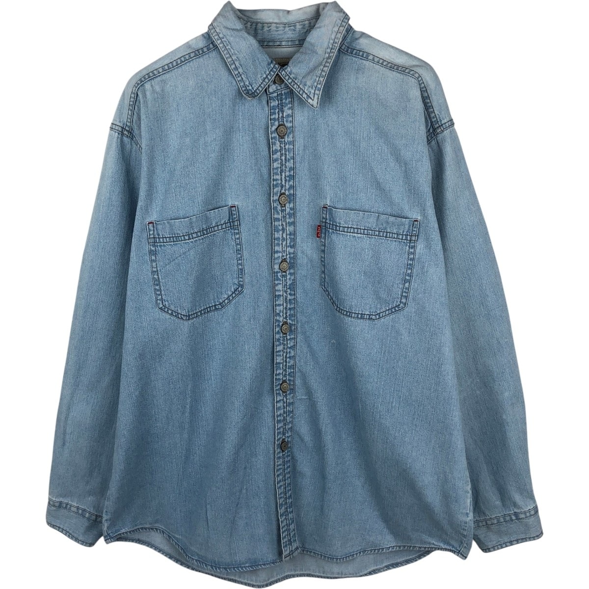 古着 ~00年代 リーバイス Levi's RED TAB 長袖 デニムシャツ メンズL相当/eaa672386
