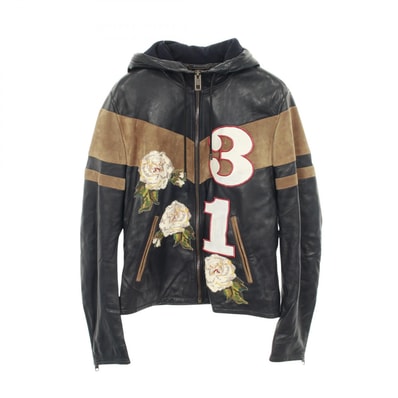 ドルチェアンドガッバーナ DOLCE & GABBANA 衣料品 アウター レザー メンズ ネイビー系 / マルチカラー 【中古】