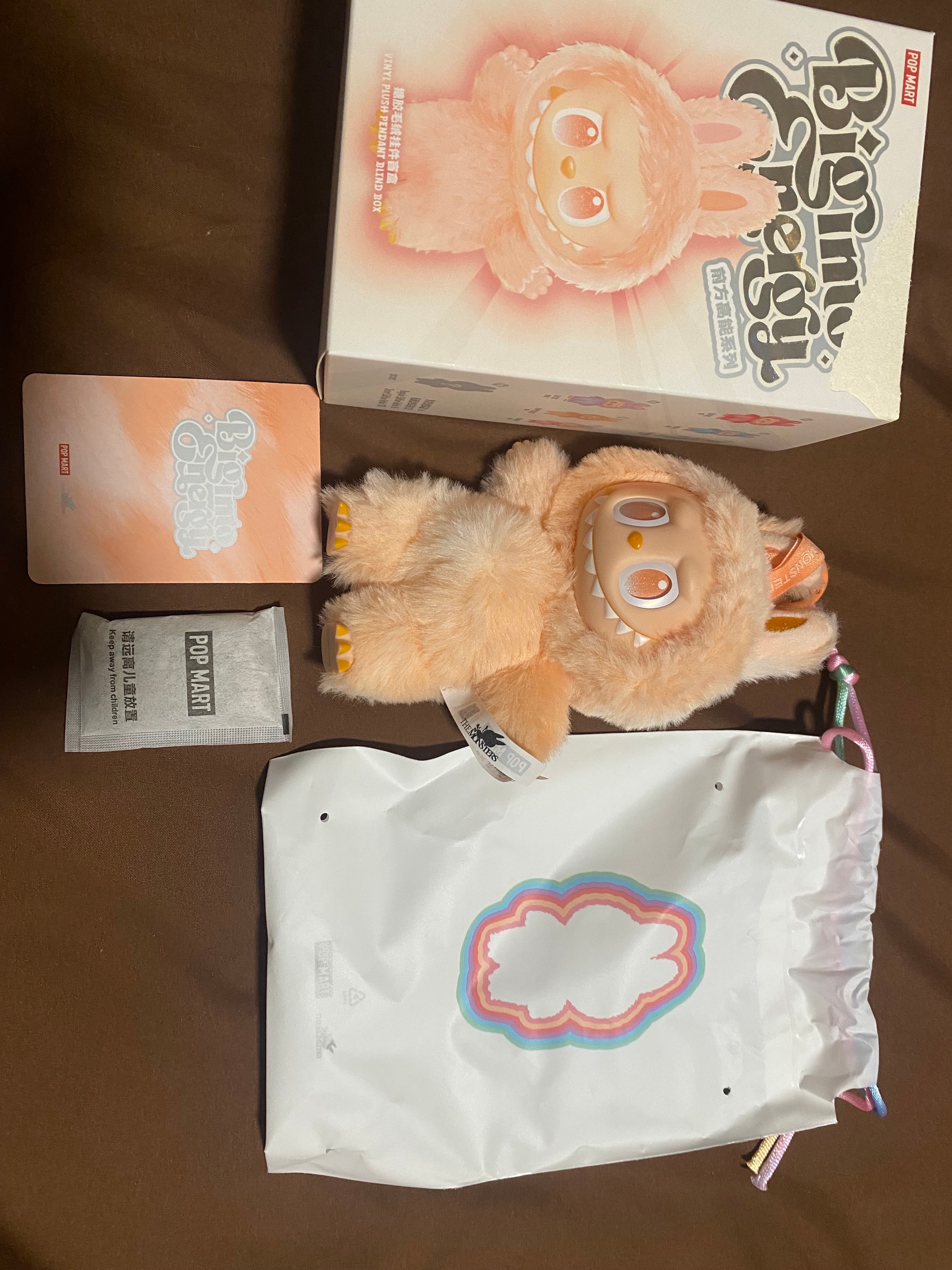 POP MART THE MONSTERS (LABUBU) Big into Energy Series Plush Pendant HAPPINESS