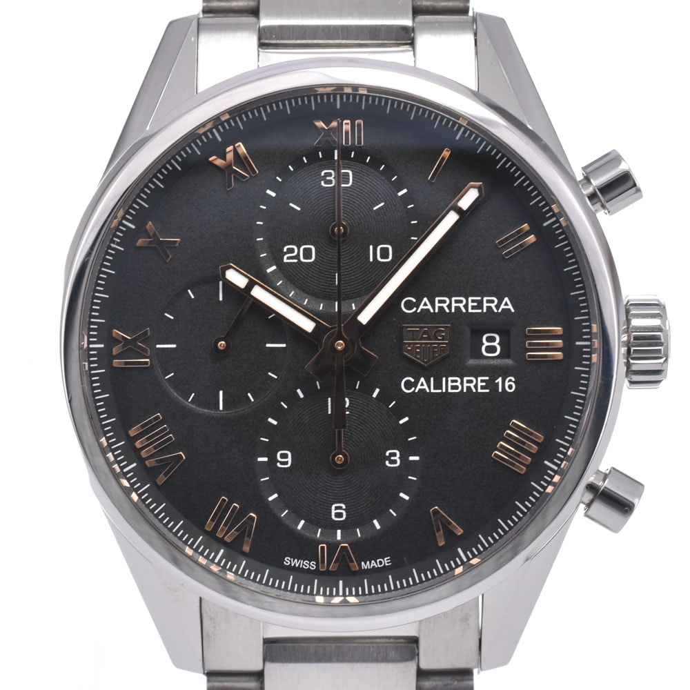 タグホイヤー TAG HEUER CBK2113 カレラ キャリバー16 日本限定 ブラック 自動巻き メンズ 美品 箱・保証書付き 腕時計 L#148266