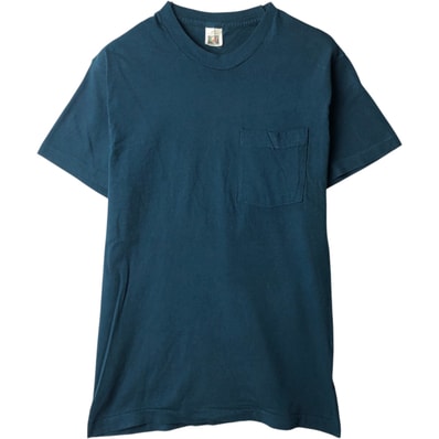 古着 ~90年代 フルーツオブザルーム FRUIT OF THE LOOM 無地ポケットTシャツ USA製 メンズM相当 ヴィンテージ/eaa638197
