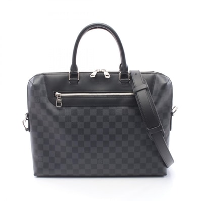 ルイ・ヴィトン LOUIS VUITTON PDJ NM ポルト ドキュマン ジュール 2WAY ブリーフケース バッグ PVCコーティングキャンバス レザー ダミエ・グラフィット メンズ ブラック系 M48260 【中古】