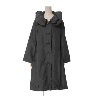 ISSEY MIYAKE イッセイミヤケ コート サイズ2 リボン タック ギャザー 変形ストール ロングコート ブランド古着【中古】20251231/RA6989