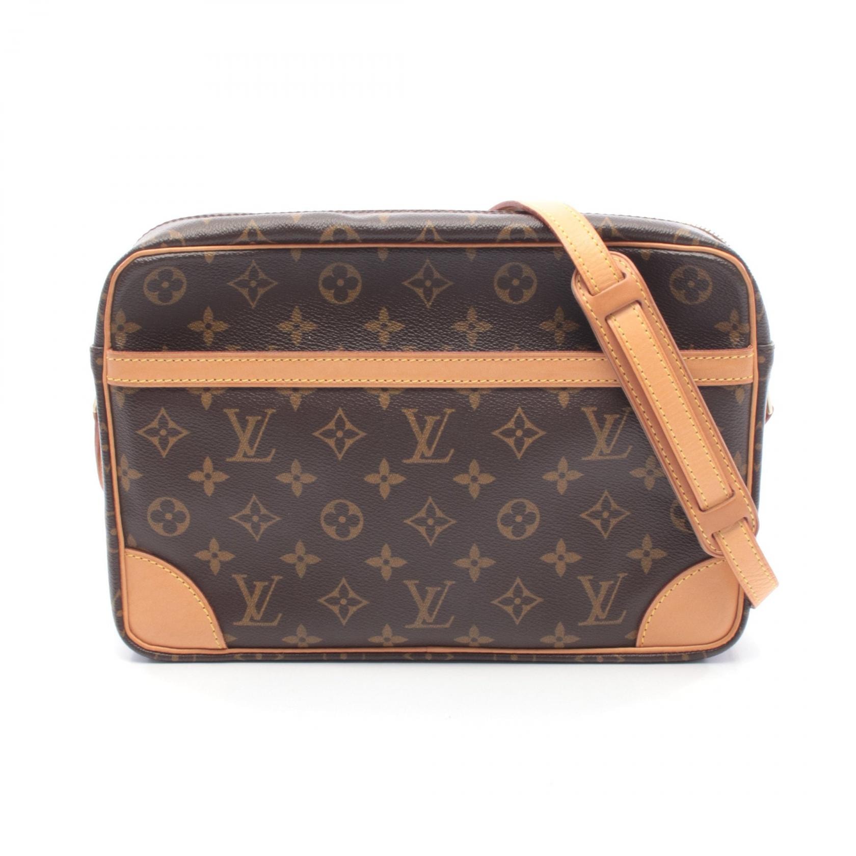ルイ・ヴィトン LOUIS VUITTON トロカデロ30 ショルダーバッグ バッグ PVCコーティングキャンバス レザー モノグラム レディース ブラウン系 M51272 【中古】