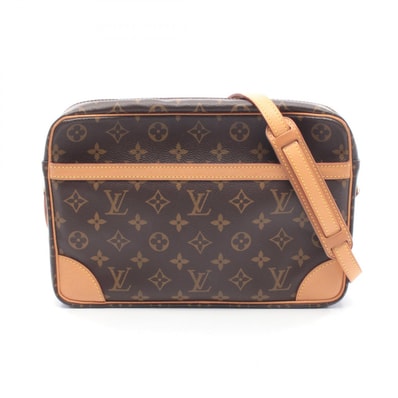 ルイ・ヴィトン LOUIS VUITTON トロカデロ30 ショルダーバッグ バッグ PVCコーティングキャンバス レザー モノグラム レディース ブラウン系 M51272 【中古】
