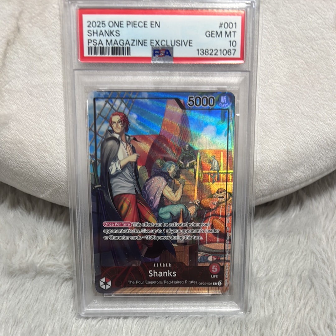 シャンクス L [OP09-001]【英語版】(プロモーションカード「PSA限定コラボプロモカード」)