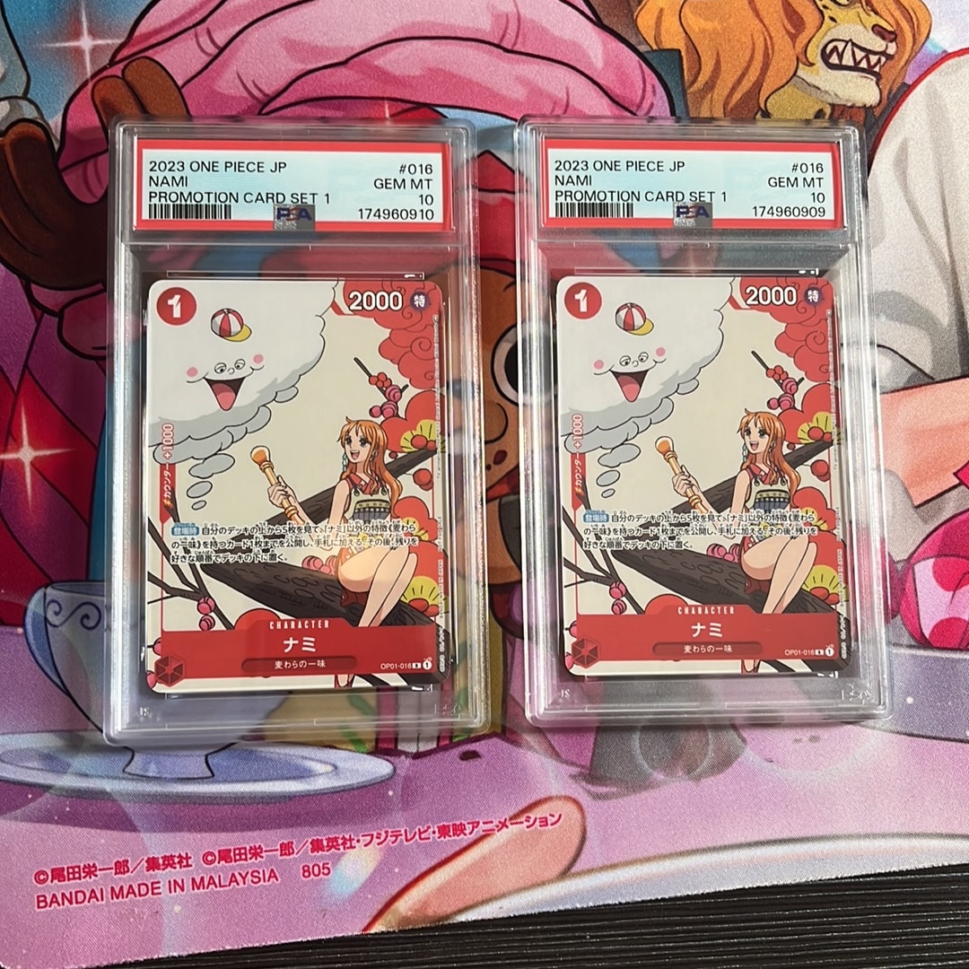 PSA10】ナミ R [OP01-016] (プロモーションカードセット1) 2枚の