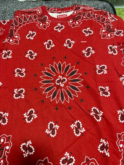 Supreme Small Box Tee "Bandana Red"(21SS)