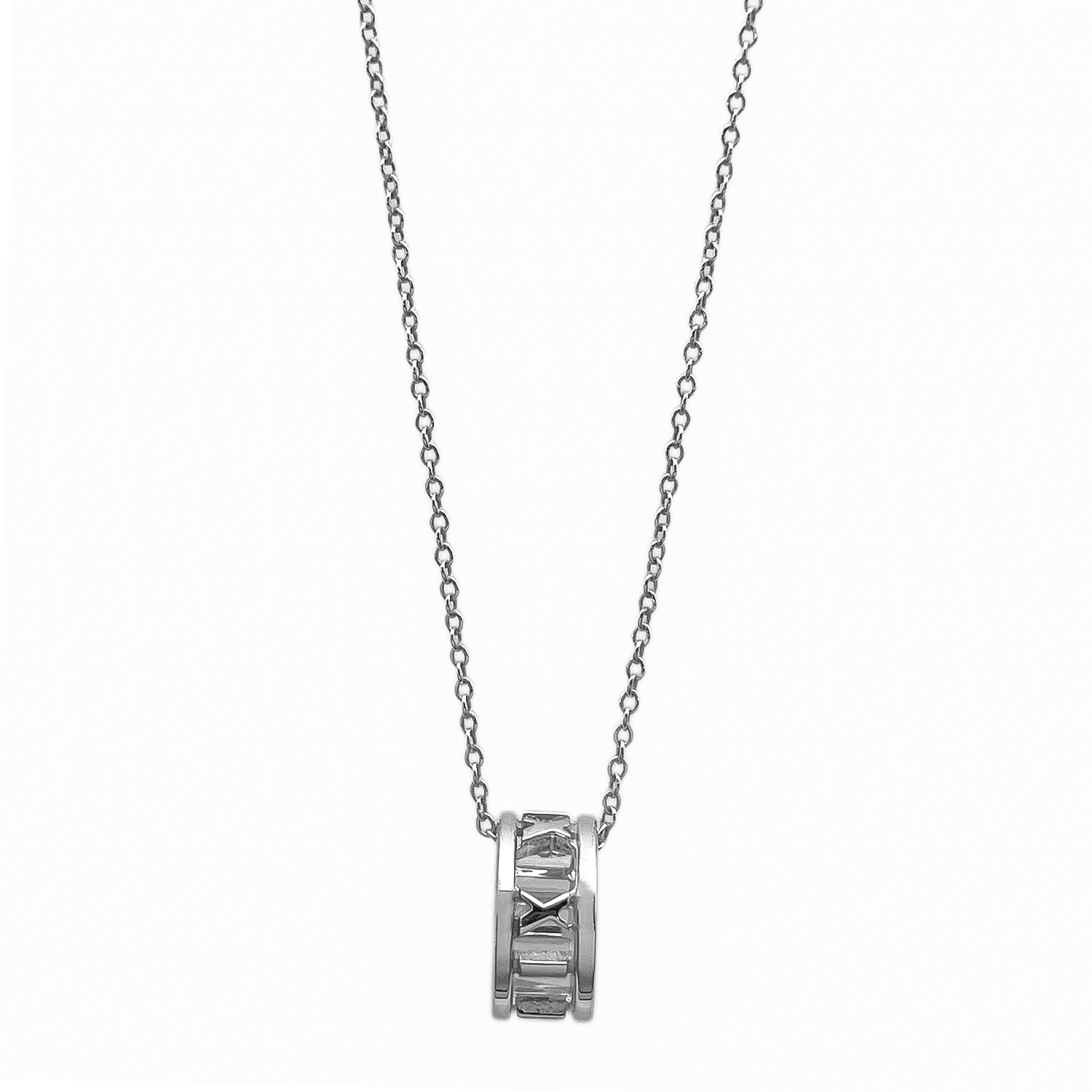 TIFFANY&Co. ティファニー オープン アトラス リング ネックレス
 ペンダント SV925 シルバー ユニセックス
 【中古】