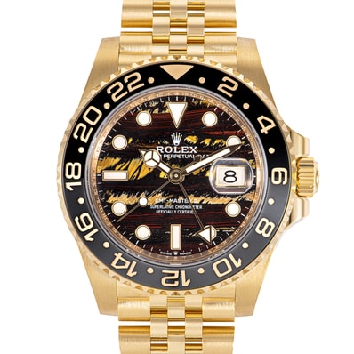 【新品】ROLEX ロレックス GMTマスター2 126718GRNR 保証書2026年 タイガーアイアン K18YG【中古】