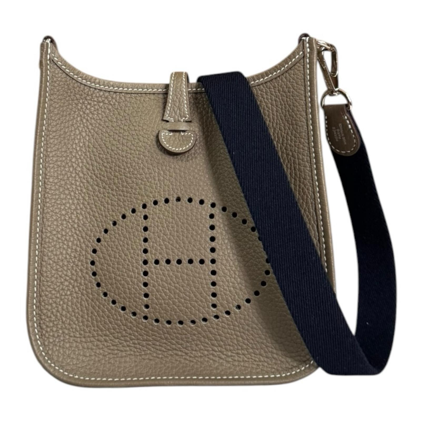 エルメス エブリンTPM アマゾン ショルダーバッグ トリヨンクレマンス グレー レディース HERMES  中古