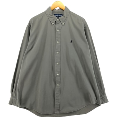 古着 ラルフローレン Ralph Lauren BLAKE 長袖 ボタンダウンシャツ メンズXL相当/eaa532043