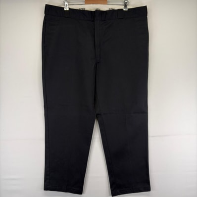 古着 ディッキーズ Dickies パンツ チノパン スラックス 874 ストレート ジッパーフライ ワーク 作業着 w44 L30 ブラック メンズ