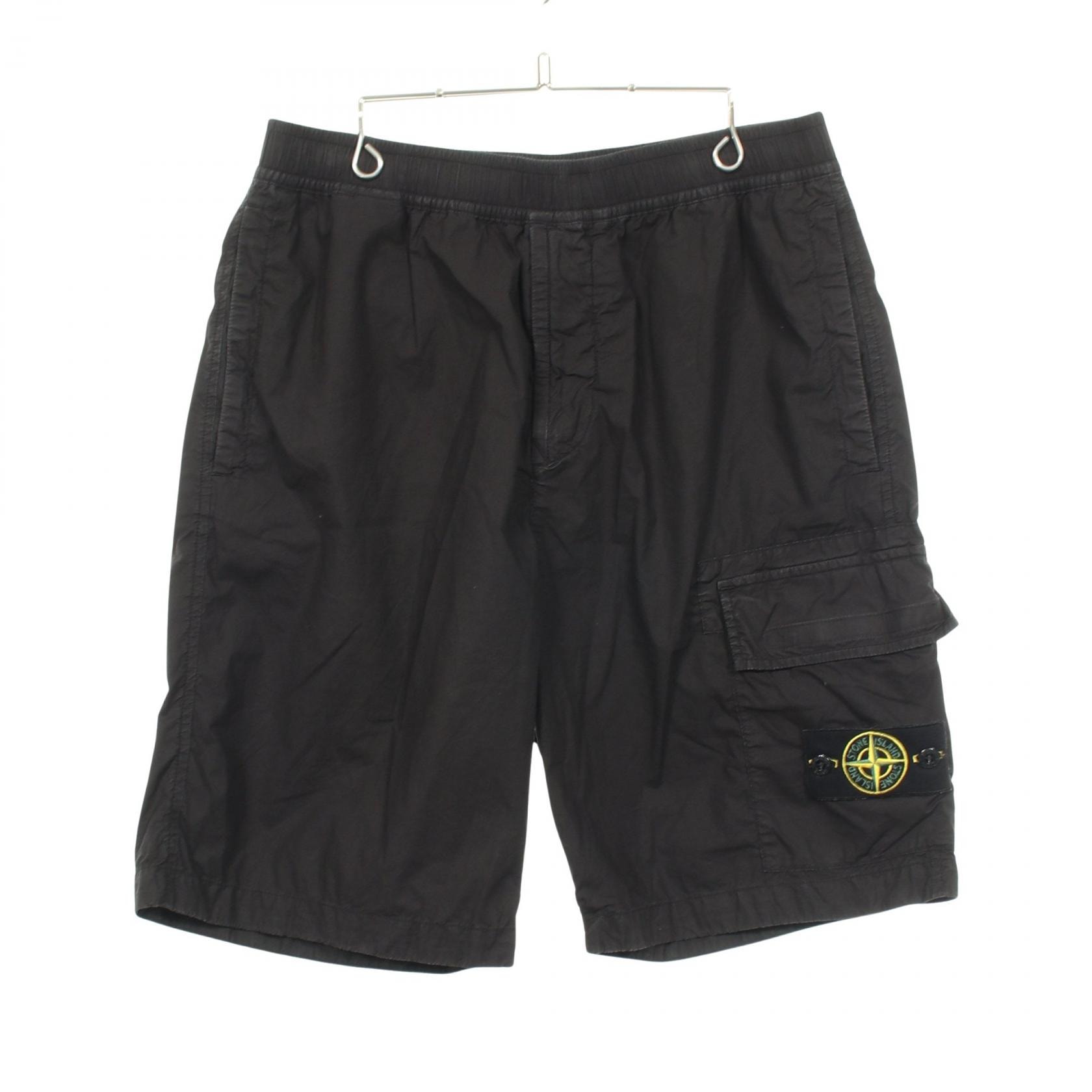 ストーンアイランド STONE ISLAND ショート カーゴパンツ 衣料品 ボトムス コットン メンズ ブラック系 8015L1803 【中古】