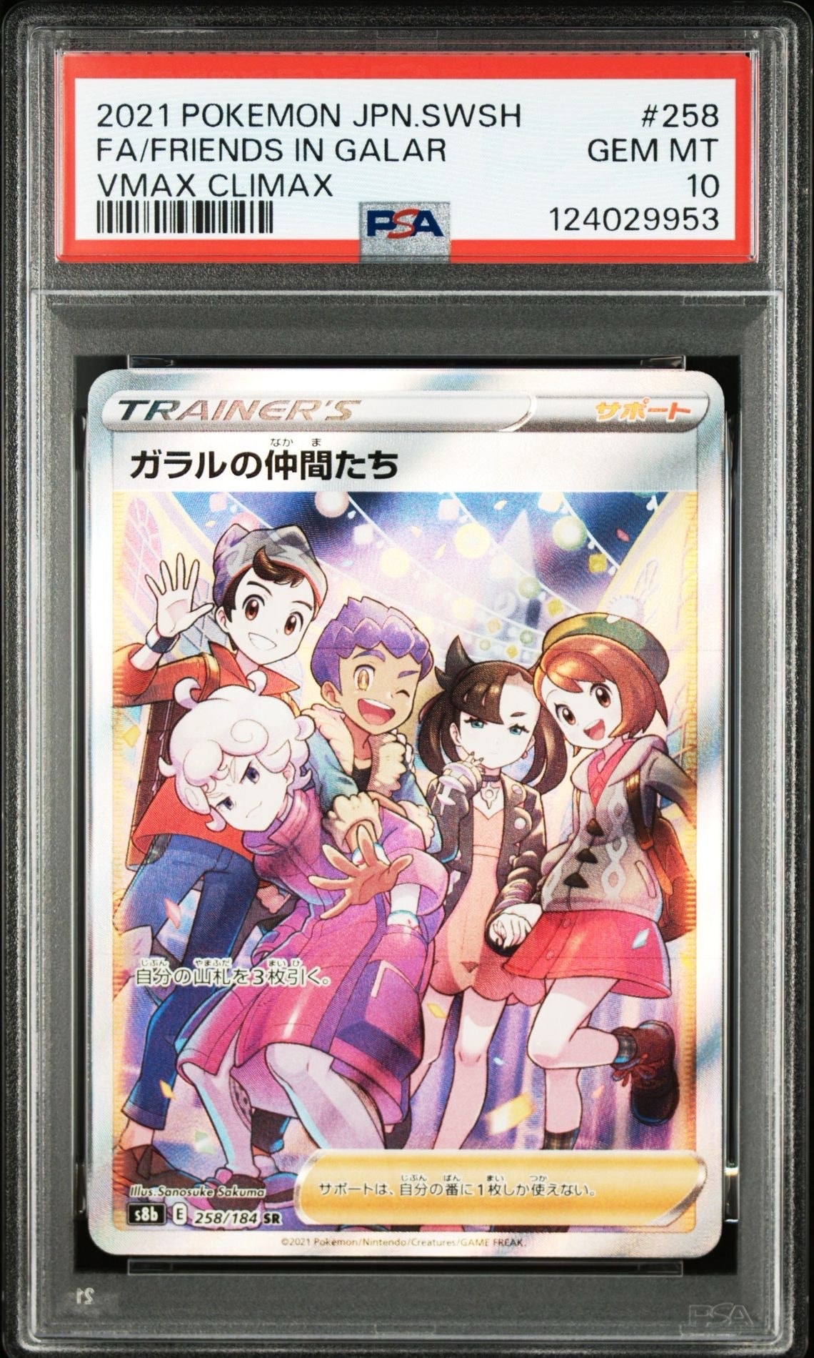 ガラルの仲間たち SR[S8b 258/184](ハイクラスパック「VMAXクライマックス」)
