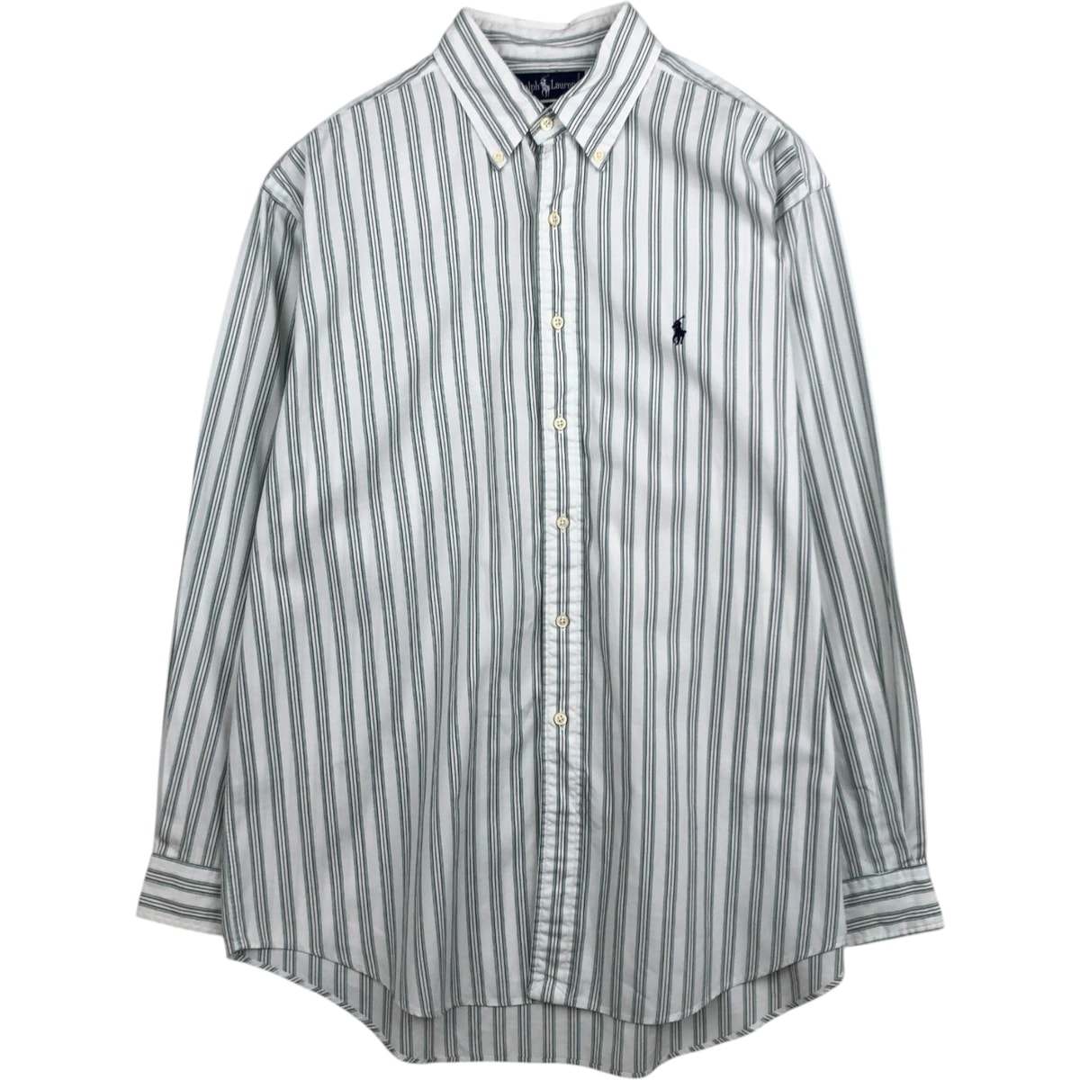 古着 ラルフローレン Ralph Lauren 長袖 ボタンダウンストライプシャツ メンズL相当/eaa628998