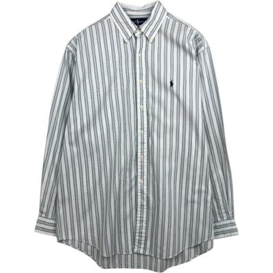 古着 ラルフローレン Ralph Lauren 長袖 ボタンダウンストライプシャツ メンズL相当/eaa628998