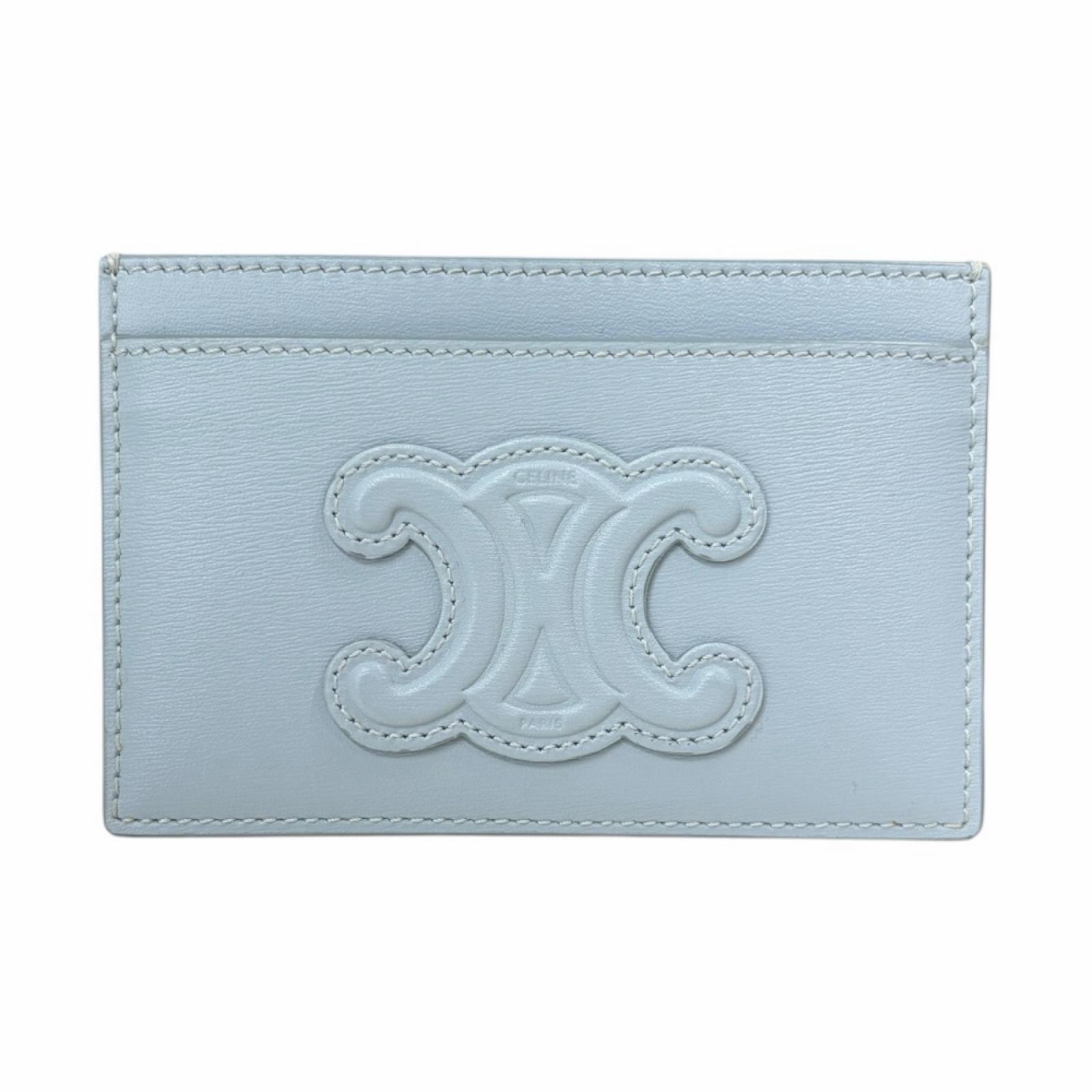 セリーヌ キュイル トリオンフ カードケース レザー 10B703EMH レディース CELINE 中古