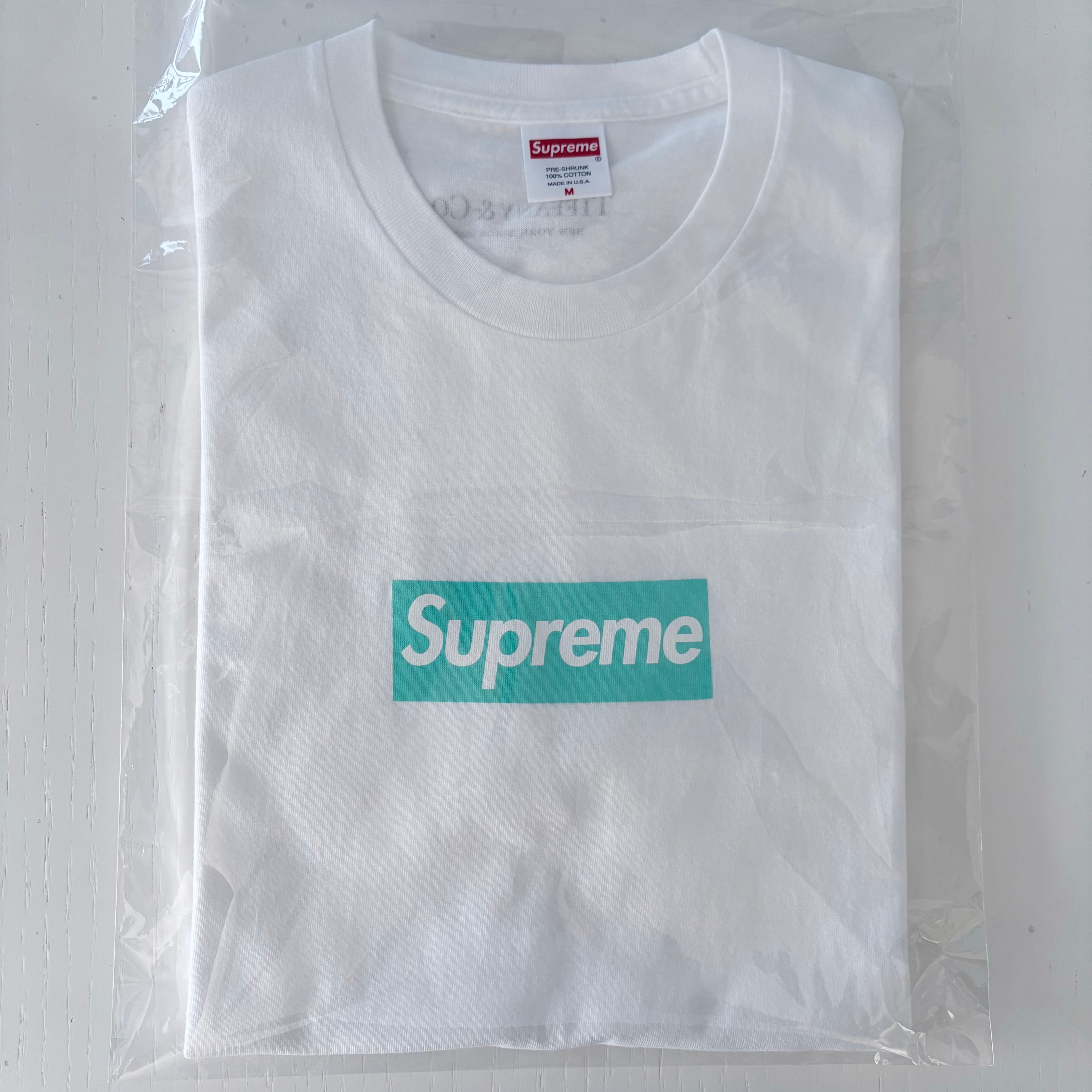 シュプリーム / ティファニー ボックス ロゴ Tシャツ "ホワイト"