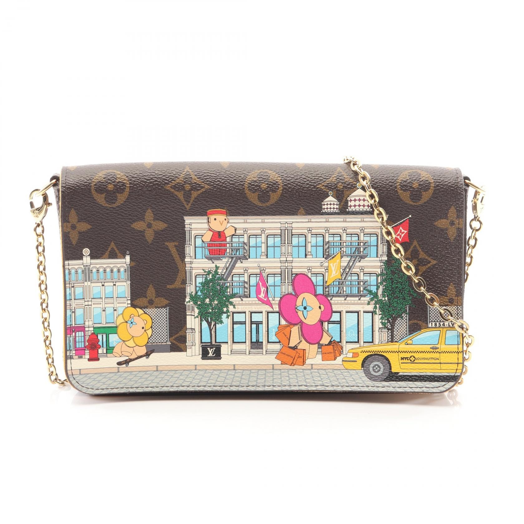 ルイ・ヴィトン LOUIS VUITTON ポシェット フェリシー ショルダーバッグ バッグ PVCコーティングキャンバス モノグラム・ヴィヴィエンヌ レディース ブラウン系 / マルチカラー M81762 【中古】