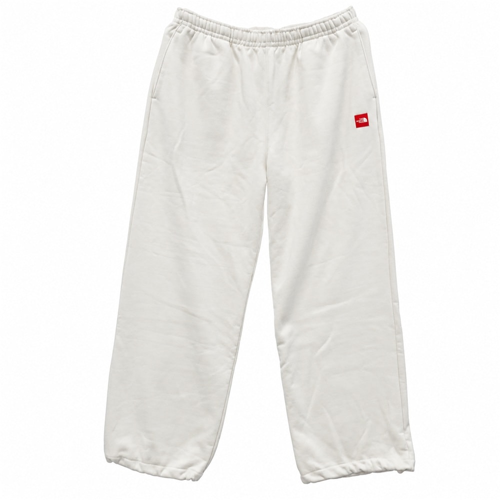 THE NORTH FACE ノースフェイス NBW52510RB REDBOX SWEATPANTS レッドボックス スウェット パンツ ホワイト系 L【極上美品】【中古】