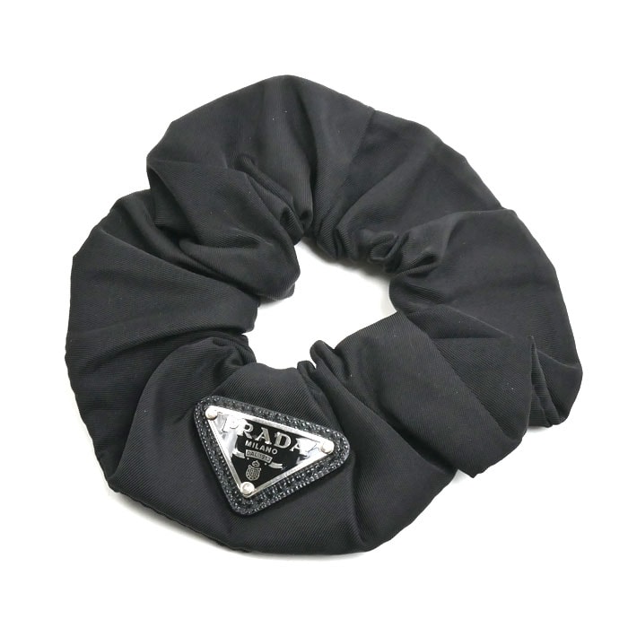 PRADA プラダ ナイロン Re-Nylon シュシュ ヘアアクセサリー 1IF015_2DMI_F0002 レディース【中古】