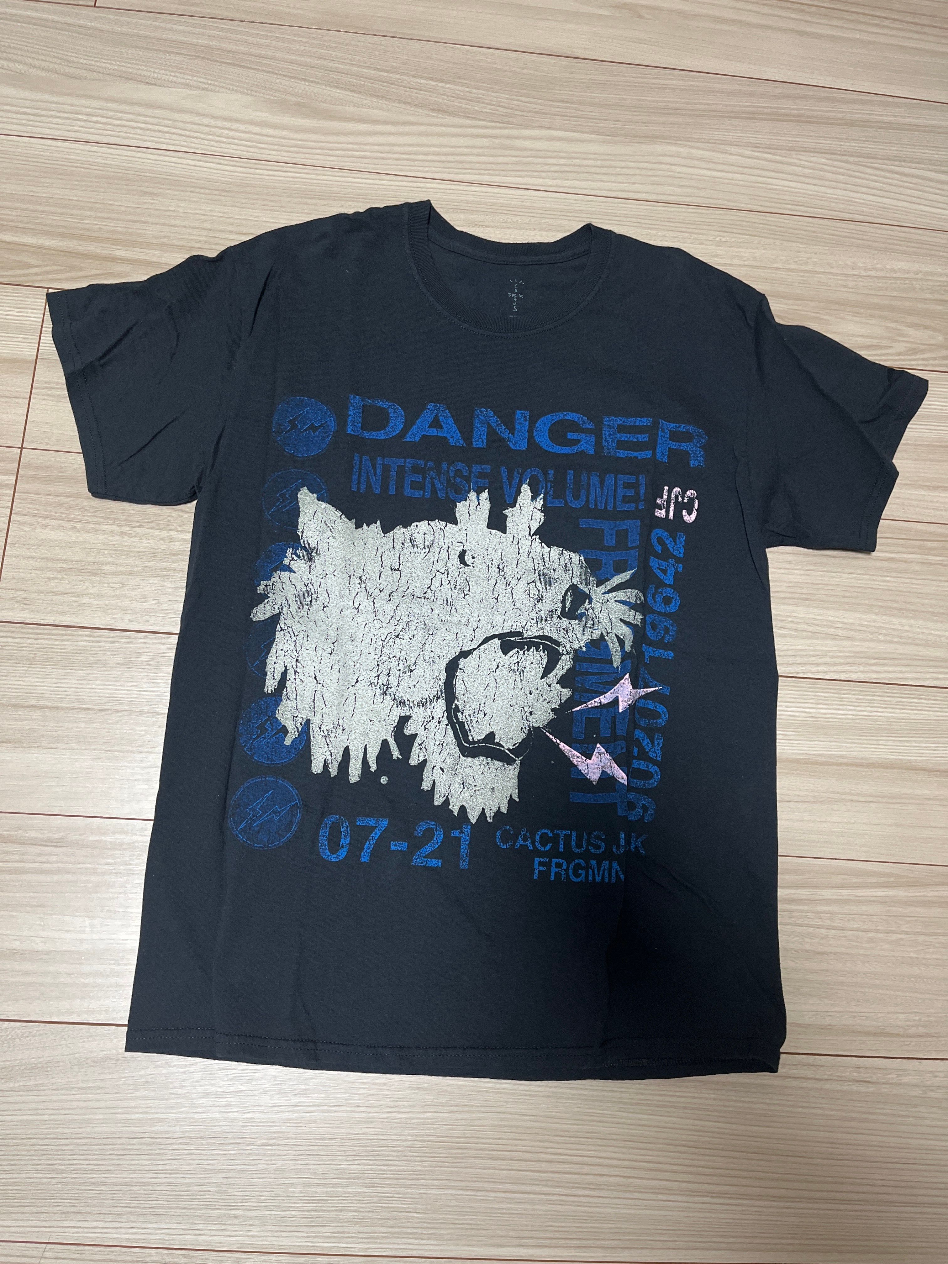 Travis Scott Cactus Jack For Fragment Danger Tee "Black"