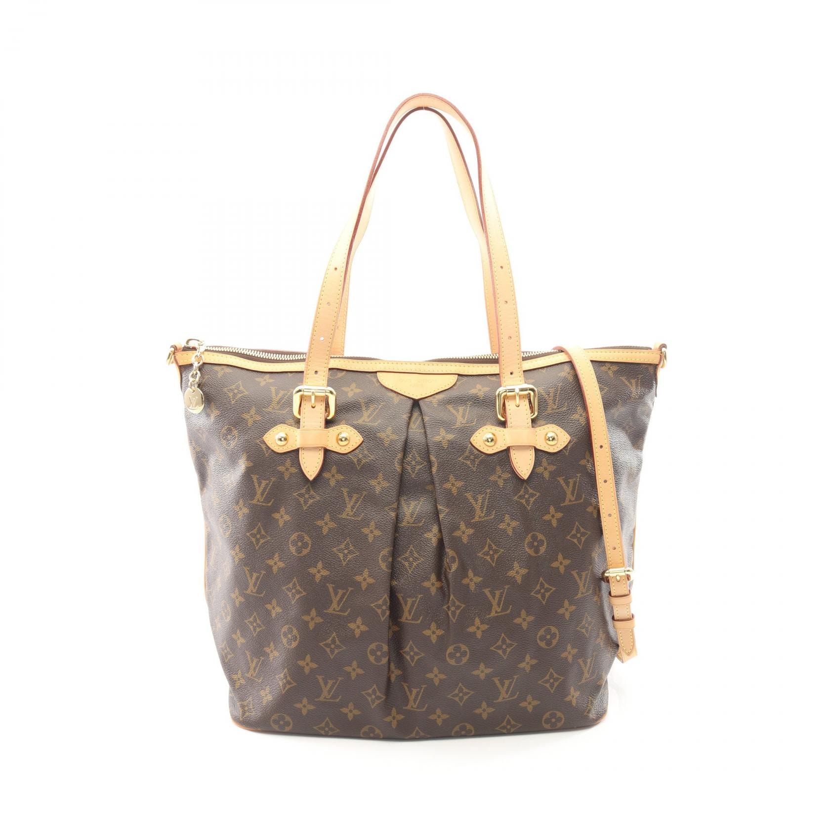 ルイ・ヴィトン LOUIS VUITTON パレルモGM モノグラム 2WAY ショルダーバッグ バッグ PVCコーティングキャンバス レザー レディース ブラウン系 M40146 【中古】