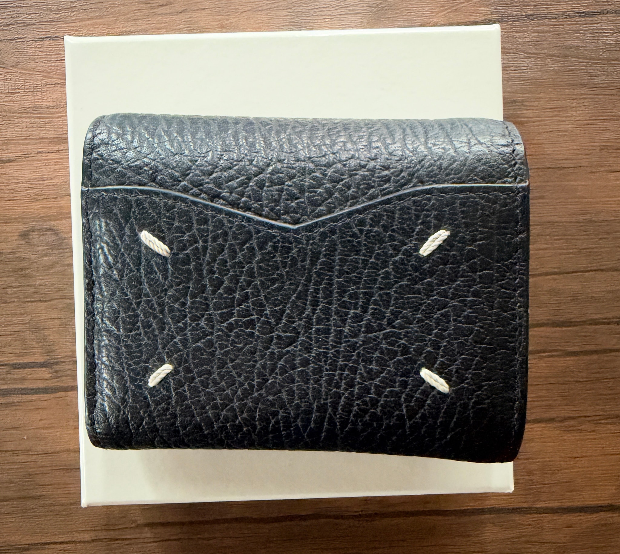 Maison Margiela Envelope Leather Wallet "Black"