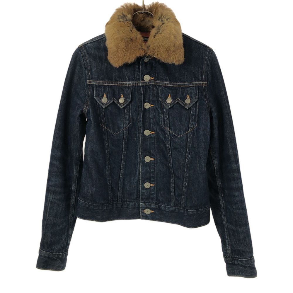 JOURNAL STANDARD ラビットファー付 デニムジャケット