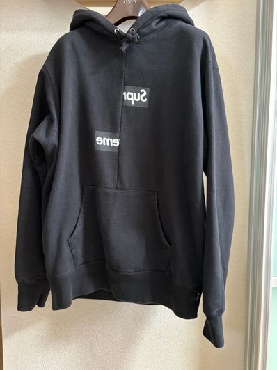Supreme / Comme des Garçons SHIRT® Split Box Logo Hooded Sweatshirt "Black"