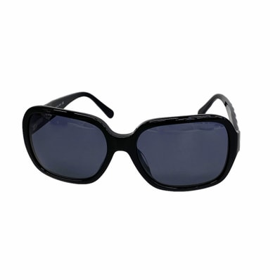 【6ib2357】シャネル サングラス 5124 プラスチック ブラック シルバー金具【中古】レディース