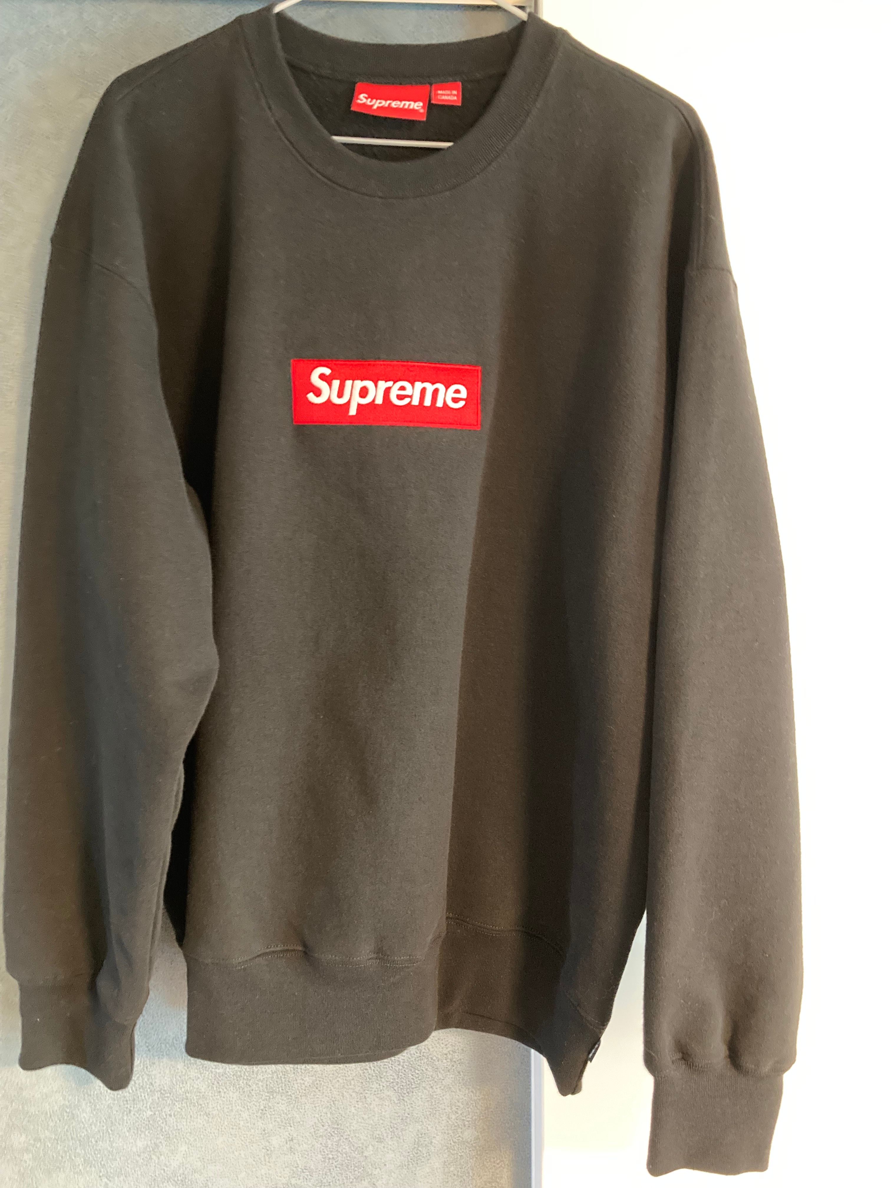Supreme Box Logo Crewneck "Black" (22FW)