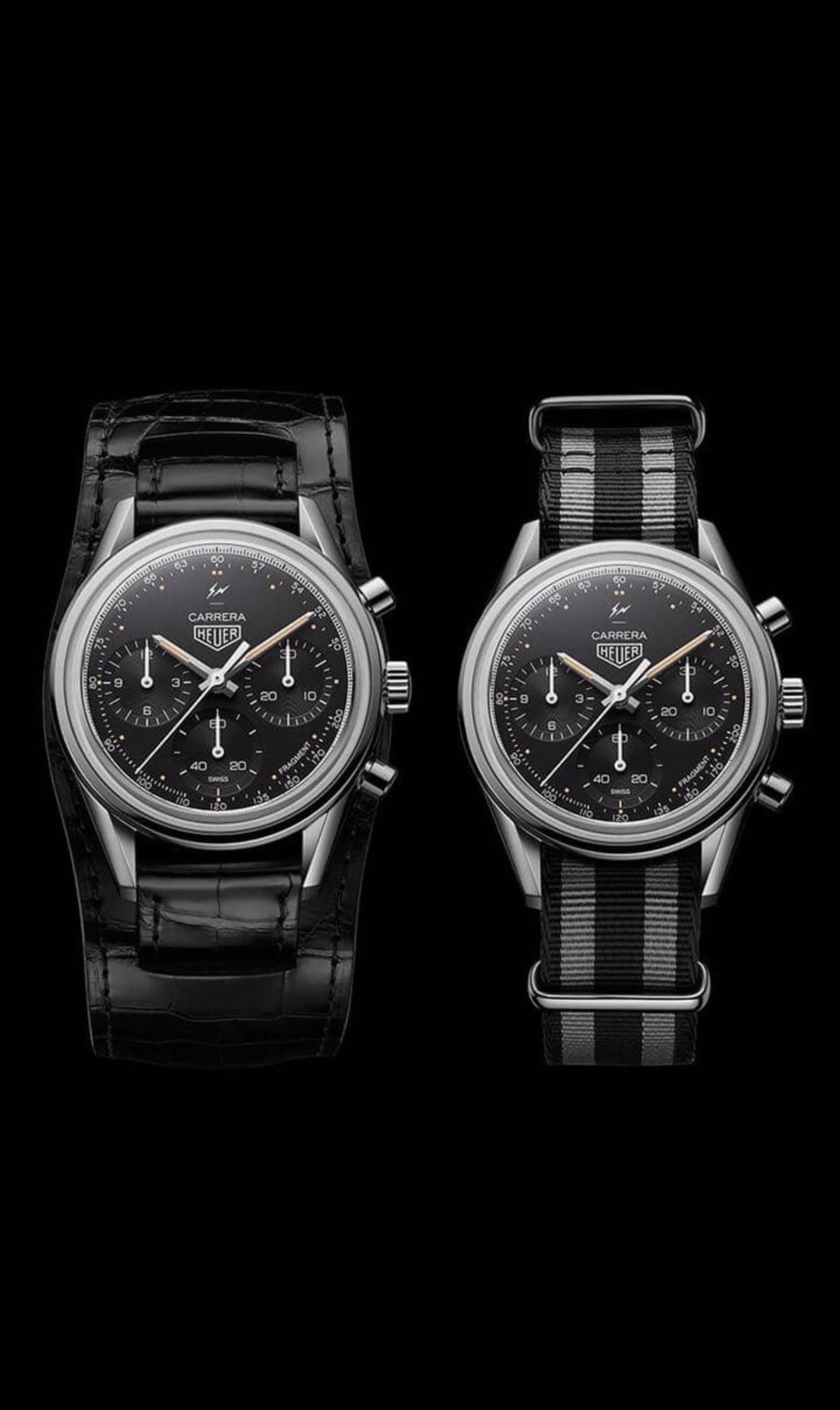 タグホイヤー カレラ キャリバーホイヤー02 クロノグラフ フラグメント "ブラック/ステンレススティール" CBK221A.EB0171